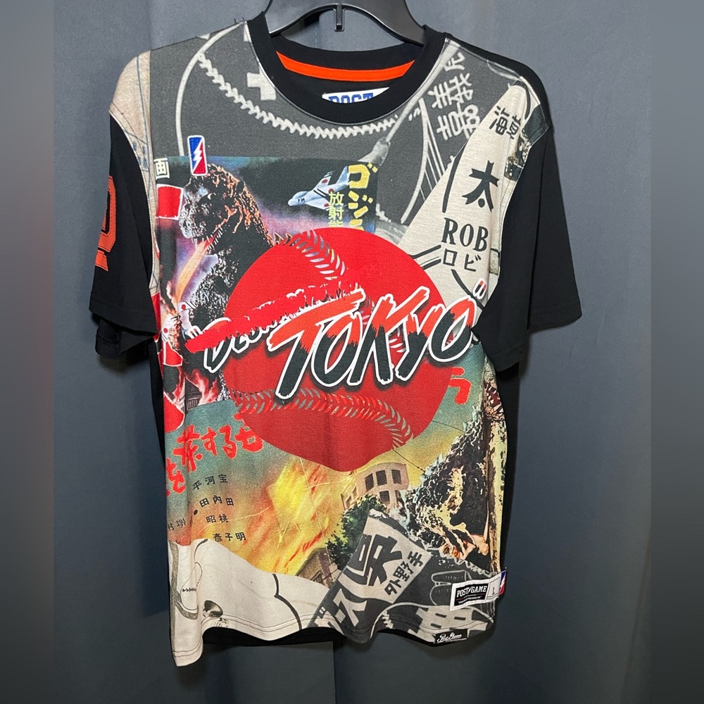 Post Game Tokio Godzilla #55 T Shirt Mens Large